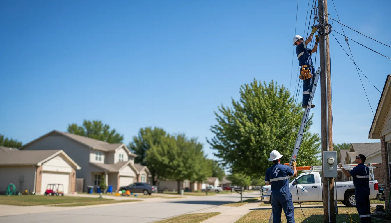 Residential electrician providing installation services in Orland Park, IL